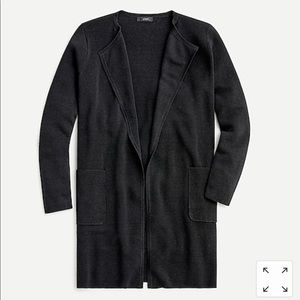 J Crew linen blend Juliette Sweater blazer, black
